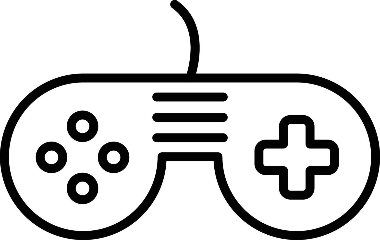 icône de contour de jeu vidéo vecteur