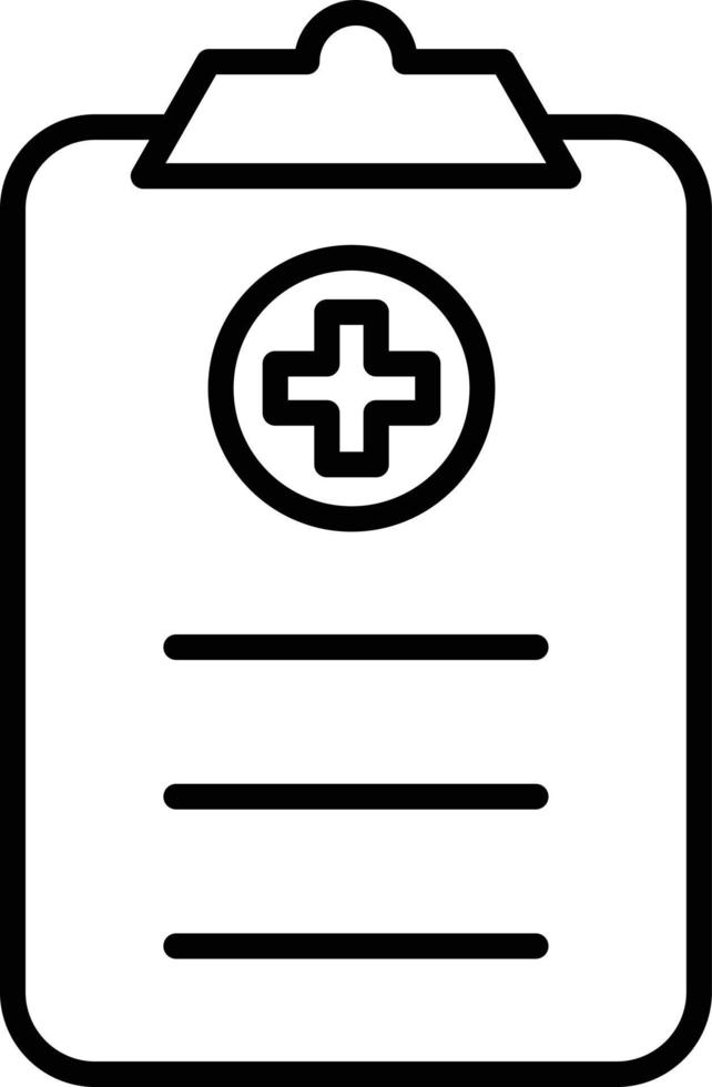 icône de contour de la liste de contrôle vecteur