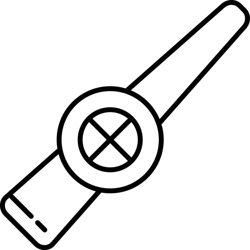 icône de contour de kazoo vecteur