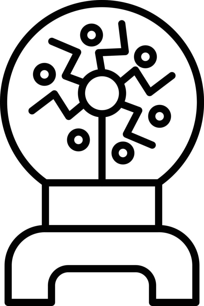 icône de contour de plasma vecteur