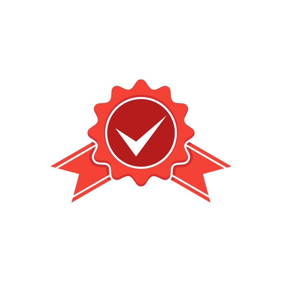 icône de badge de vérification d'approbation. illustration de conception de vecteur de badge de contrôle d'approbation. symbole d'insigne de contrôle d'approbation.