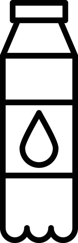 icône de contour de bouteille d'eau vecteur
