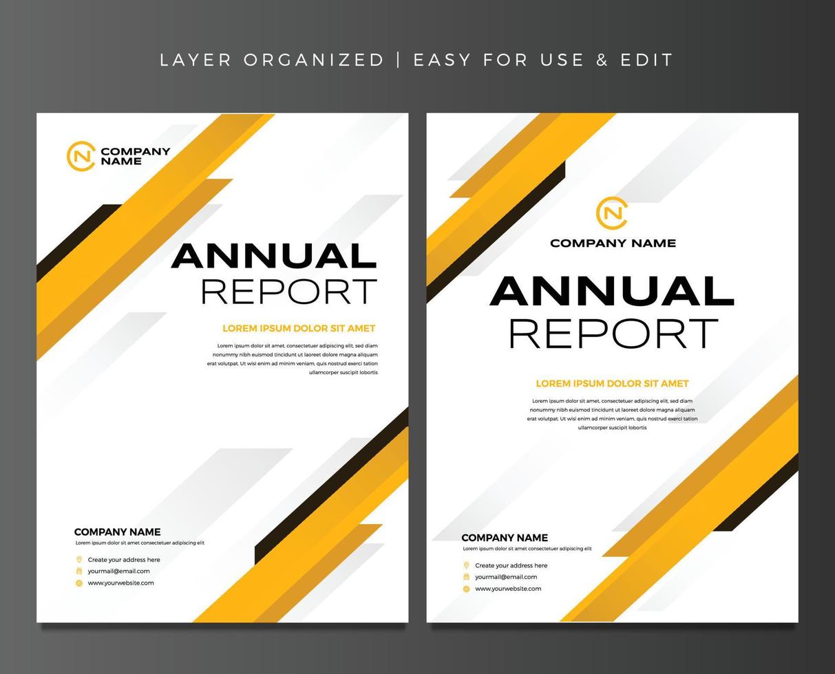 modèle de mise en page de brochure ou de dépliant, arrière-plan de conception de couverture de rapport annuel vecteur