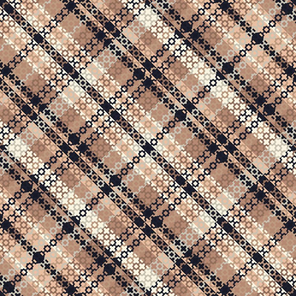 motif à carreaux tartan avec texture et couleur café. vecteur