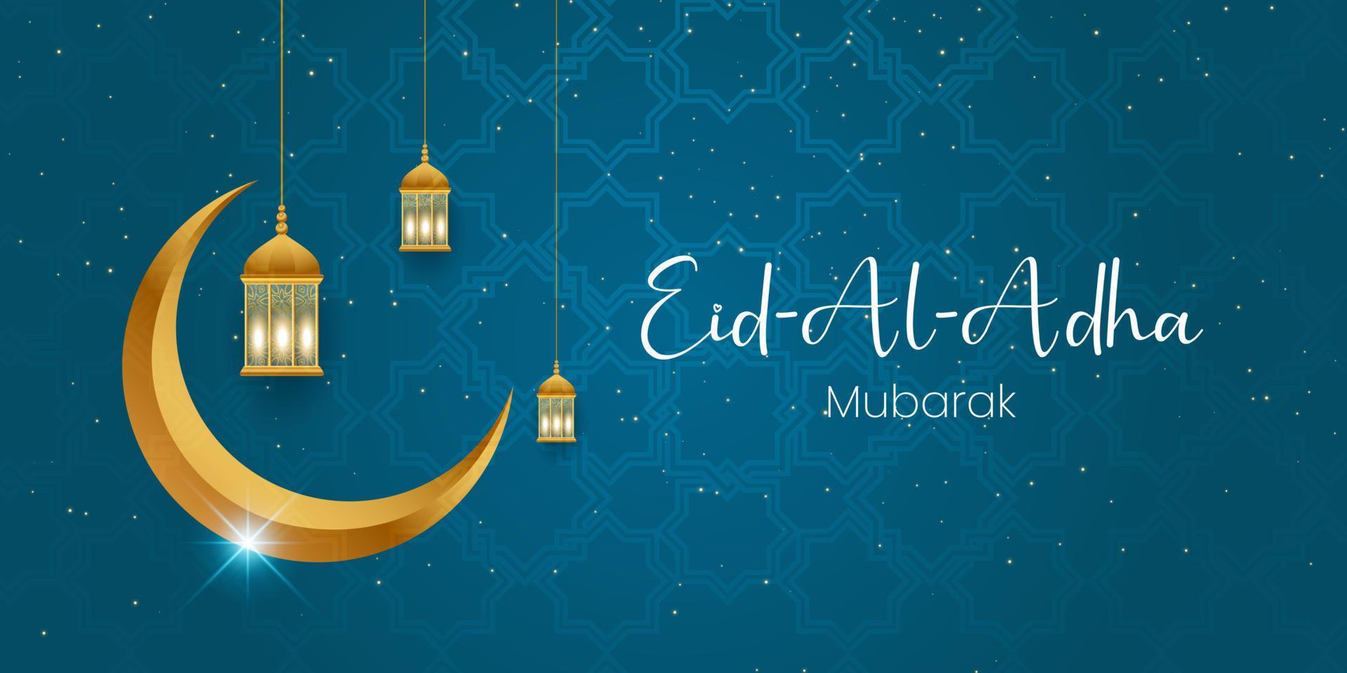 carte de voeux islamique eid mubarak, affiche, conception de bannière, illustration vectorielle vecteur