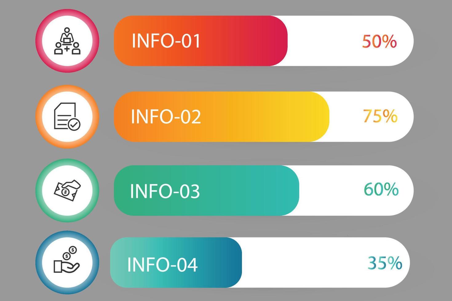 éléments abstraits infographie idée forme données vecteur modèle processus concept étape pour la stratégie et l'éducation à l'information