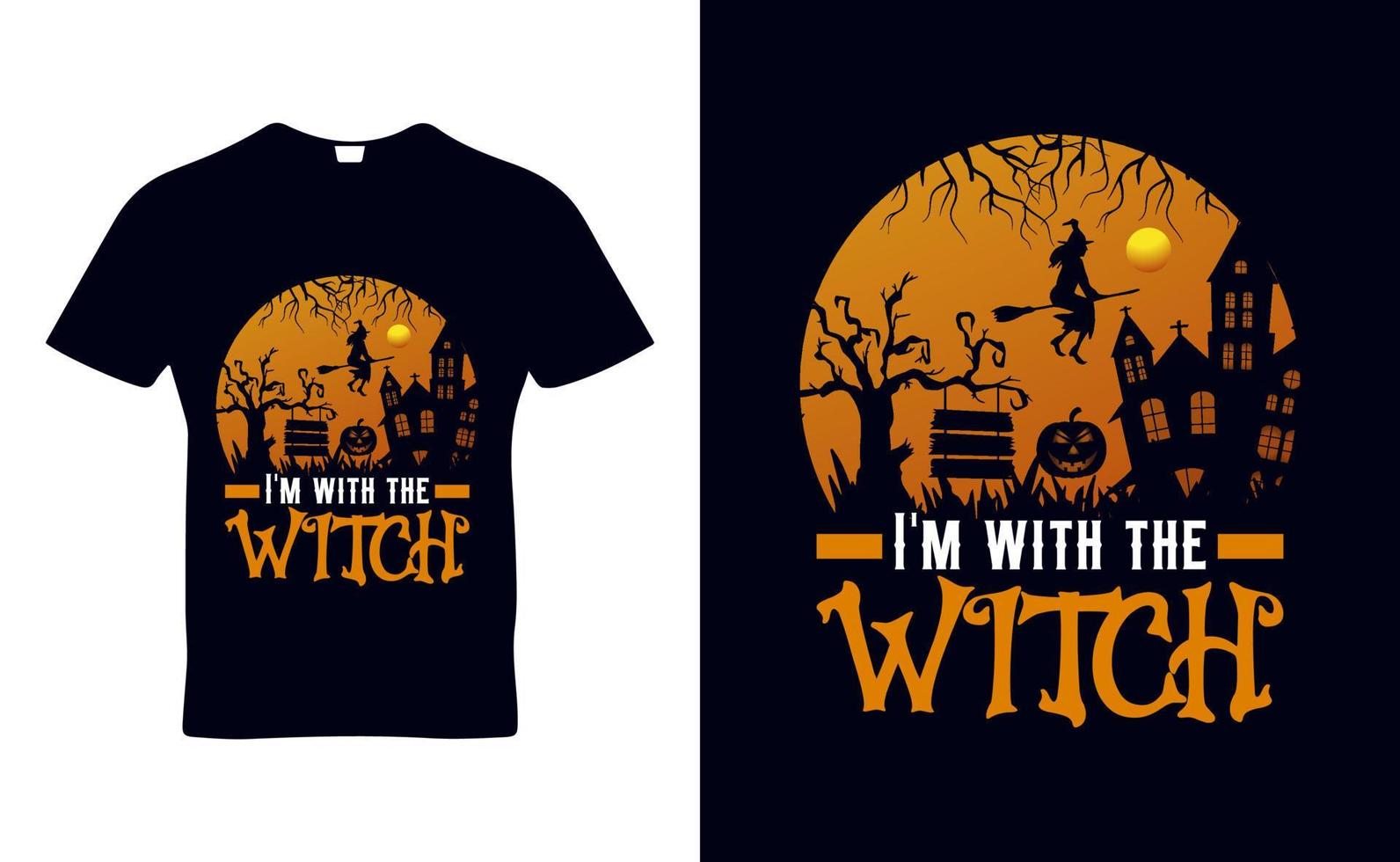 conception de modèle de t-shirt de citations de tri halloween pour le jour d'halloween et les affaires de pod vecteur