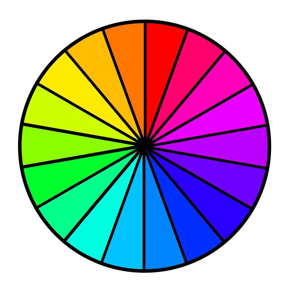 conception de vecteur de palette de roue de couleur