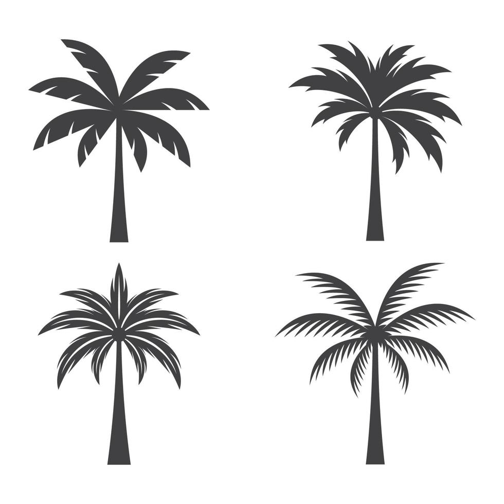 illustration d'images de logo de palmier vecteur