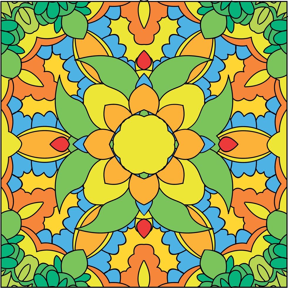 motifs batik aux thèmes floraux et aux couleurs douces vecteur