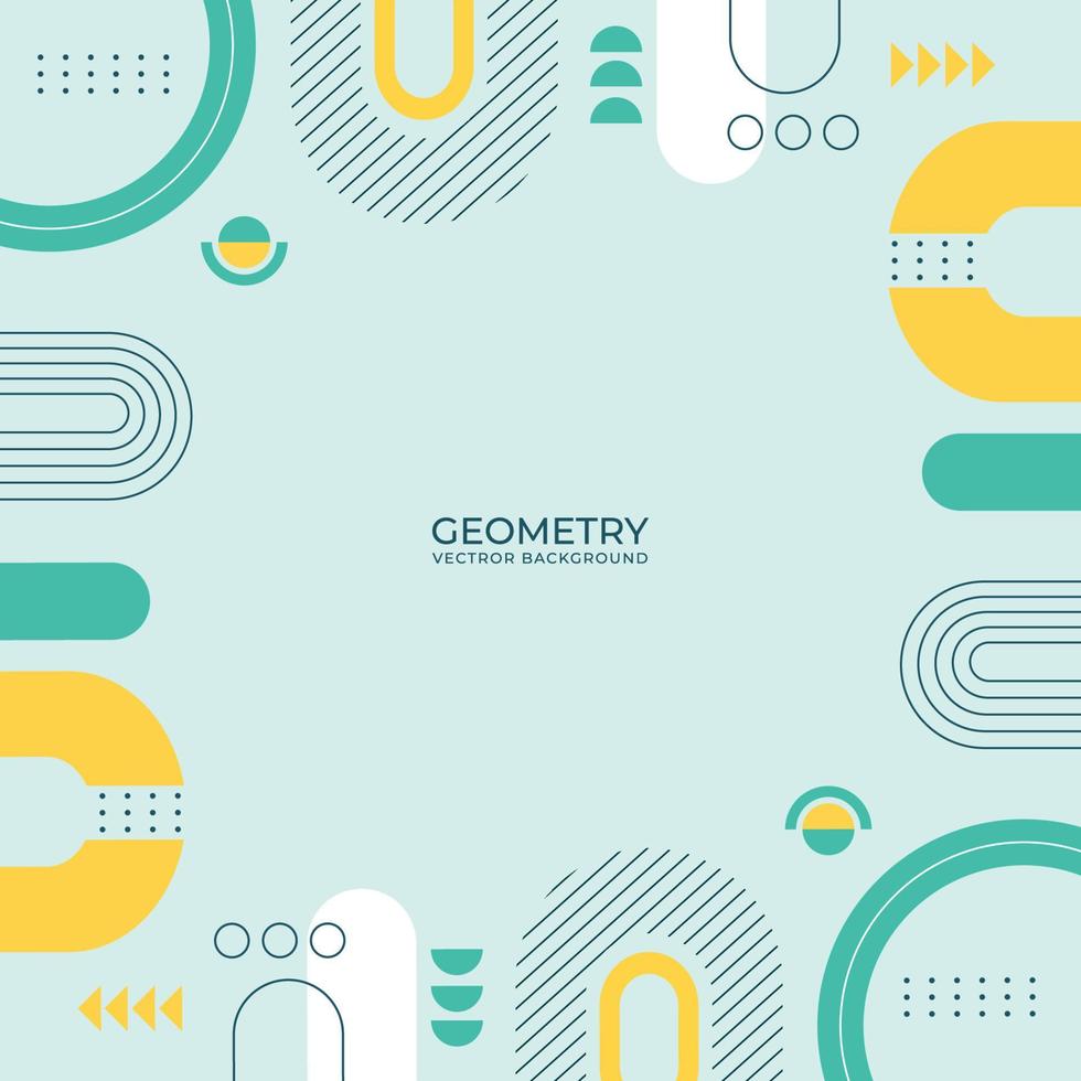 abstrait avec des formes géométriques vecteur