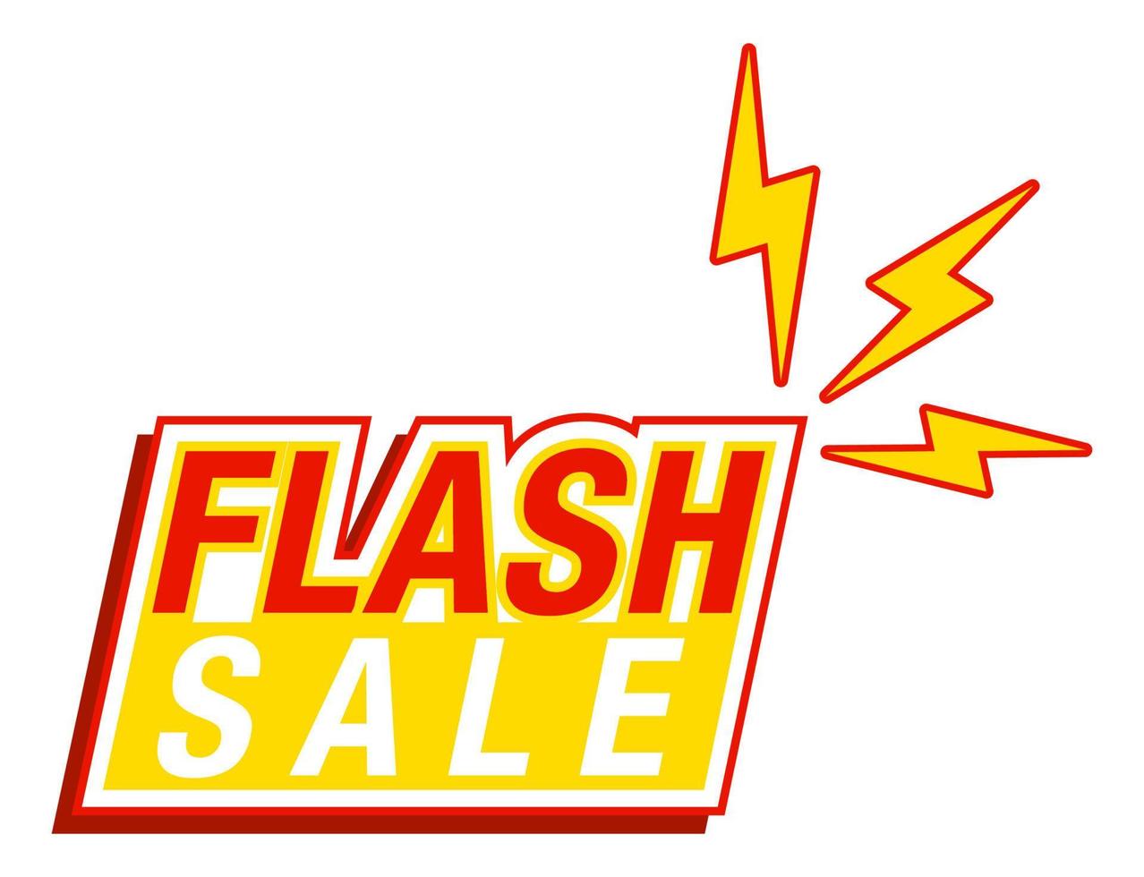 bannière de vente flash vecteur