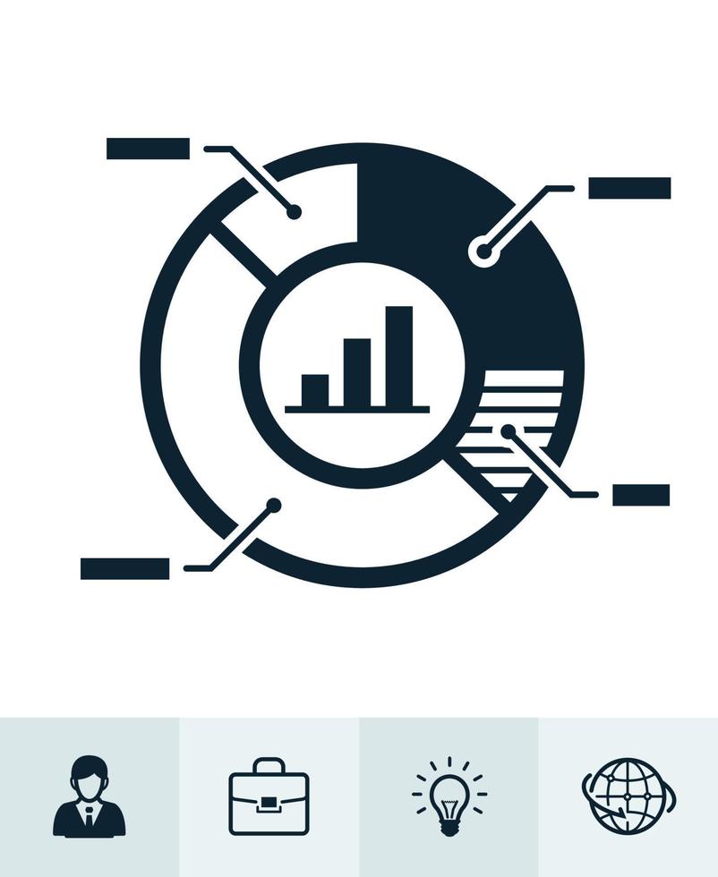 icônes d'affaires avec un fond blanc vecteur