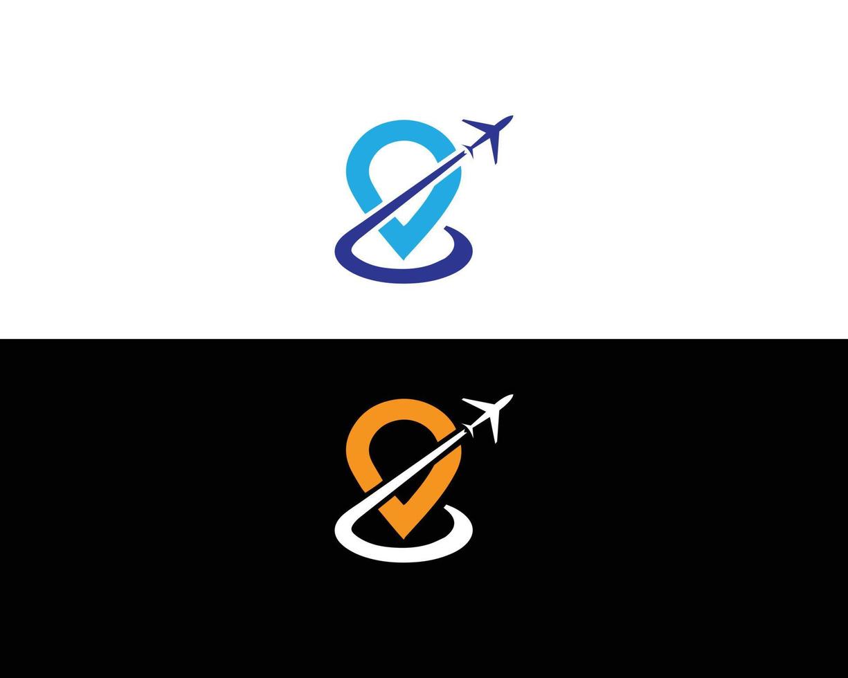 logo de voyage et modèle de conception d'icônes. vecteur