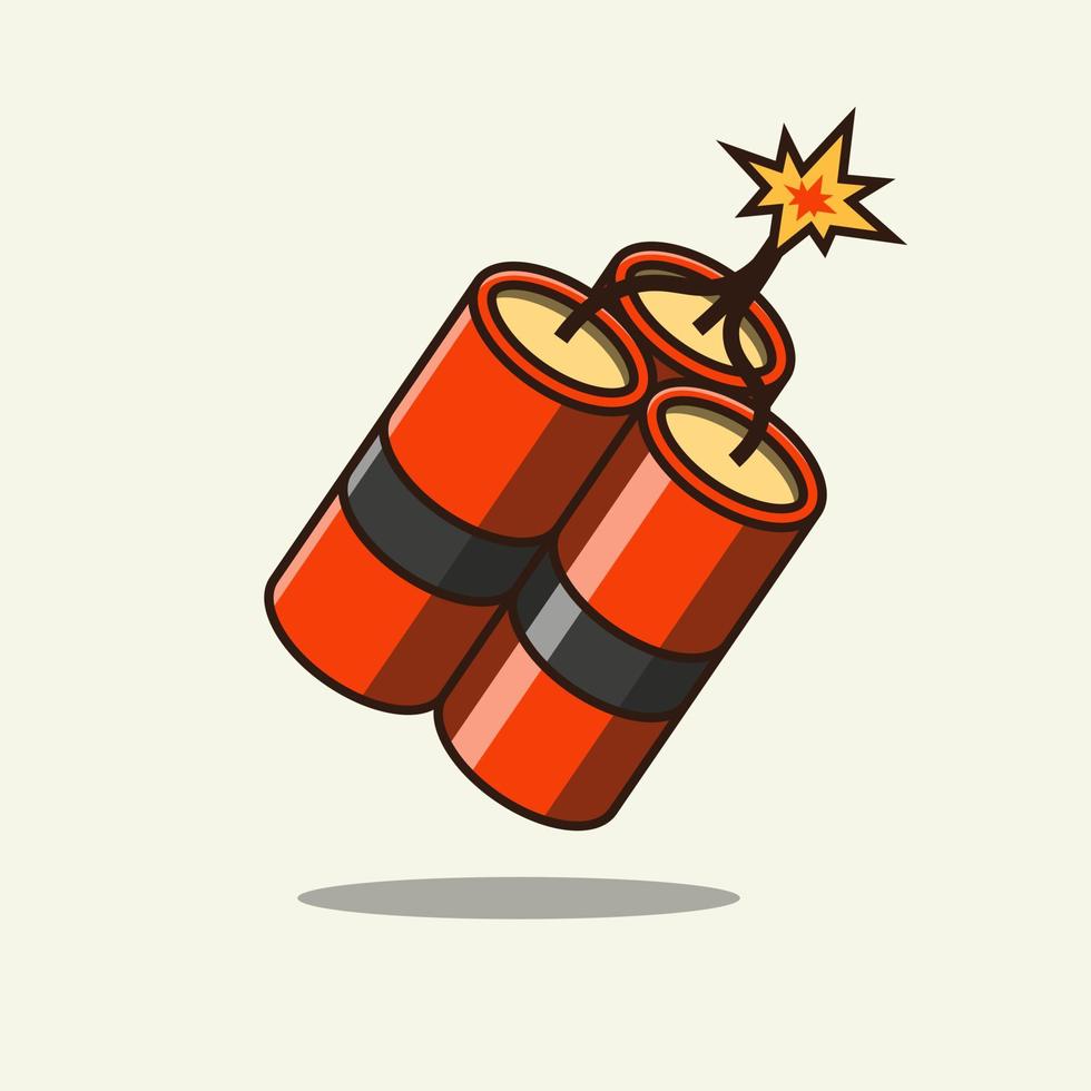 dynamite en feu icône illustration vectorielle objet isolé vecteur