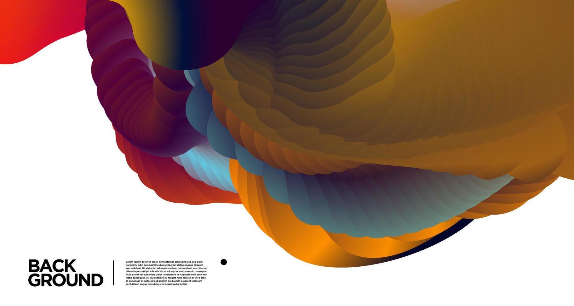 fond fluide abstrait dégradé coloré de vecteur pour le modèle de bannière