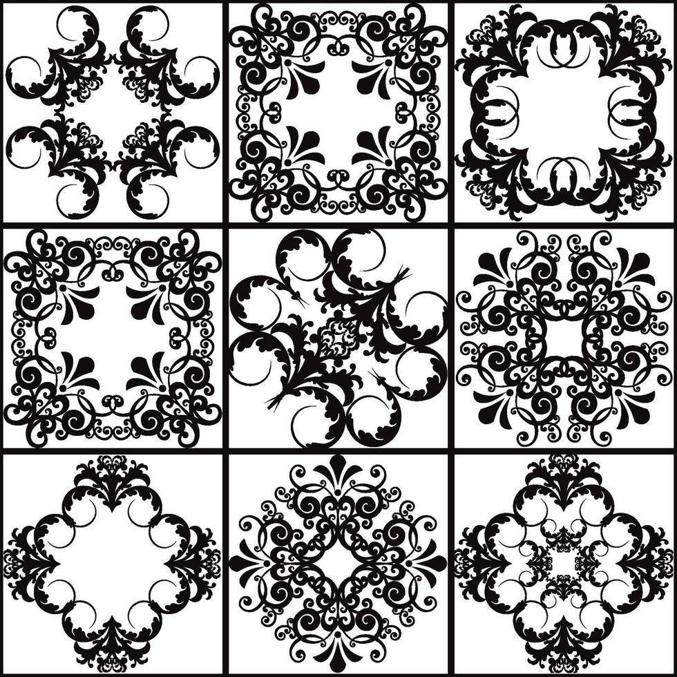 tuile de patchwork sans couture. tuile de poterie majolique. décor portugais et espagnol. carreaux de céramique de style talavera. illustration vectorielle. motif patchwork abstrait sans couture avec ornement géométrique et floral vecteur