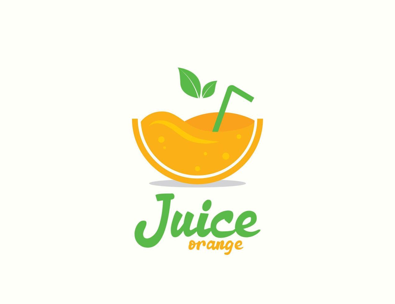 création de logo de jus de fruits frais vecteur