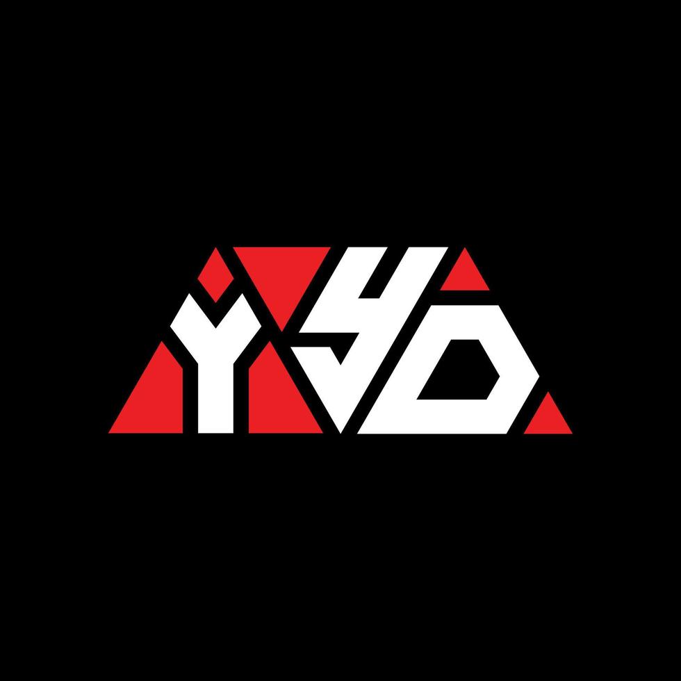 création de logo de lettre triangle yyd avec forme de triangle. monogramme de conception de logo triangle yyd. modèle de logo vectoriel triangle yyd avec couleur rouge. yyd logo triangulaire logo simple, élégant et luxueux. aaa