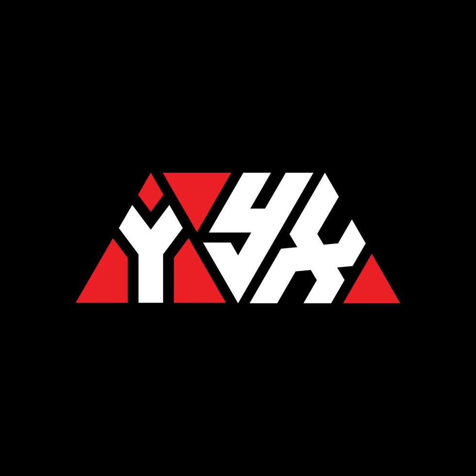 création de logo de lettre triangle yyx avec forme de triangle. monogramme de conception de logo triangle yyx. modèle de logo vectoriel triangle yyx avec couleur rouge. logo triangulaire yyx logo simple, élégant et luxueux. yyx