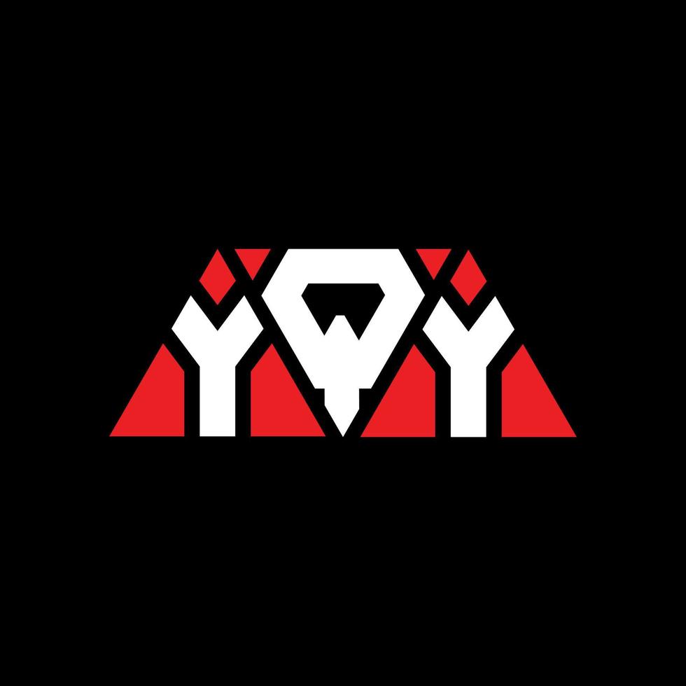 création de logo de lettre triangle yqy avec forme de triangle. monogramme de conception de logo triangle yqy. modèle de logo vectoriel triangle yqy avec couleur rouge. logo triangulaire yqy logo simple, élégant et luxueux. yqy