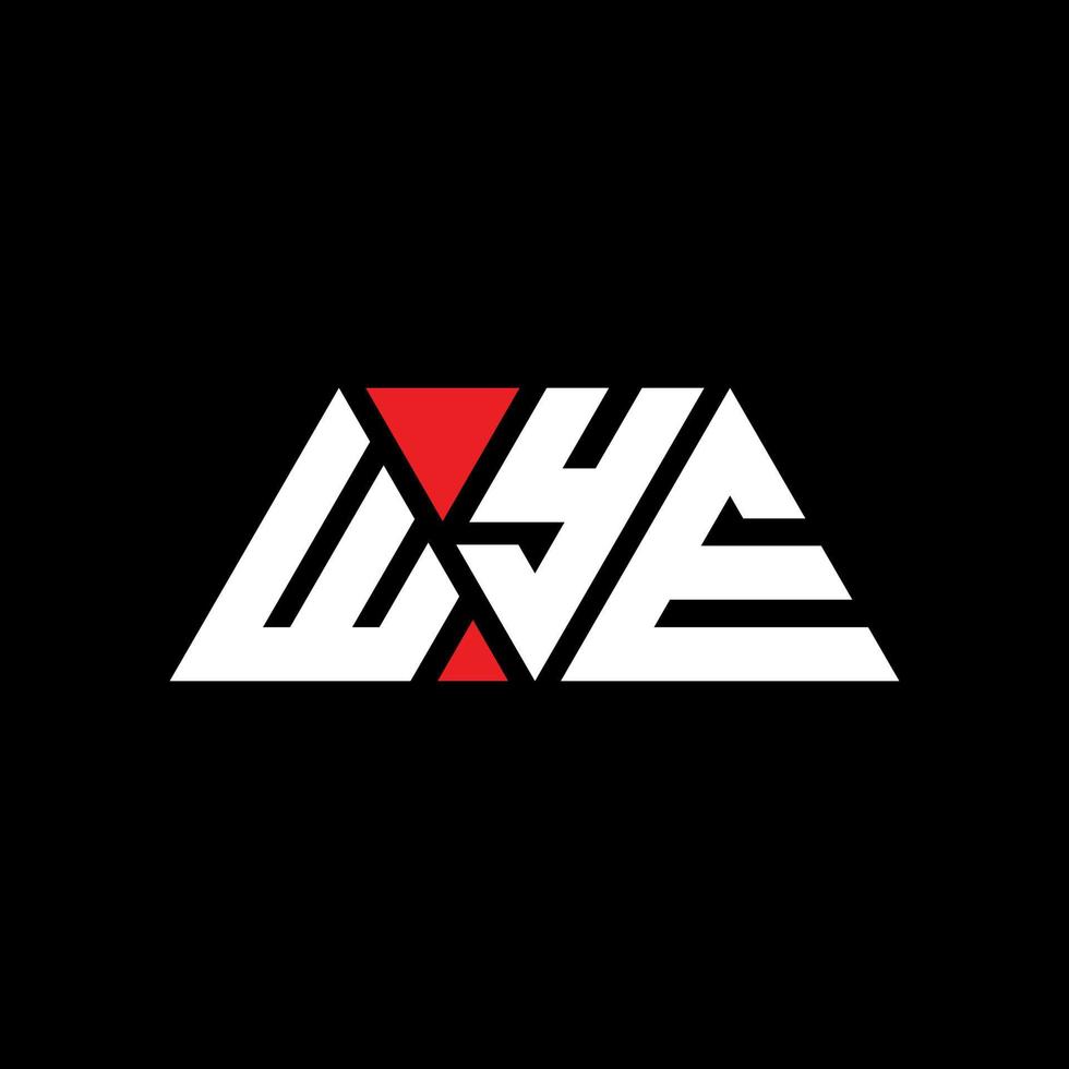 création de logo de lettre triangle wye avec forme de triangle. monogramme de conception de logo triangle wye. modèle de logo vectoriel triangle wye avec couleur rouge. logo triangulaire wye logo simple, élégant et luxueux. étoile