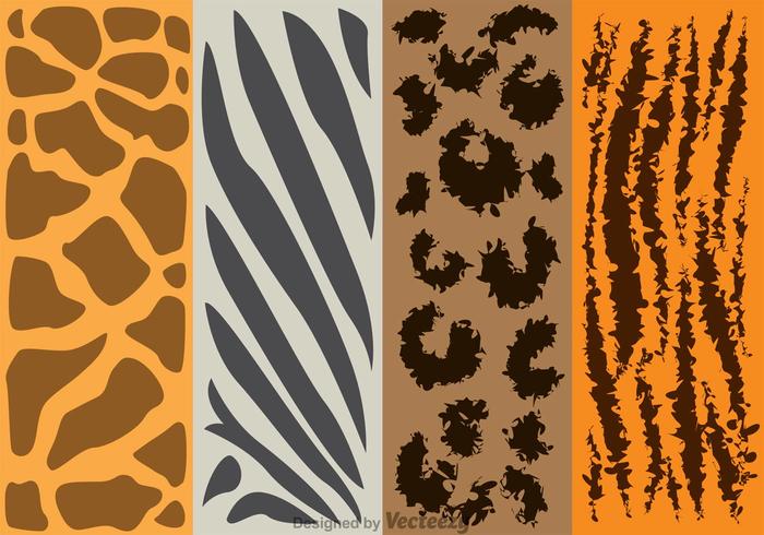 Motifs de la peau des animaux vecteur