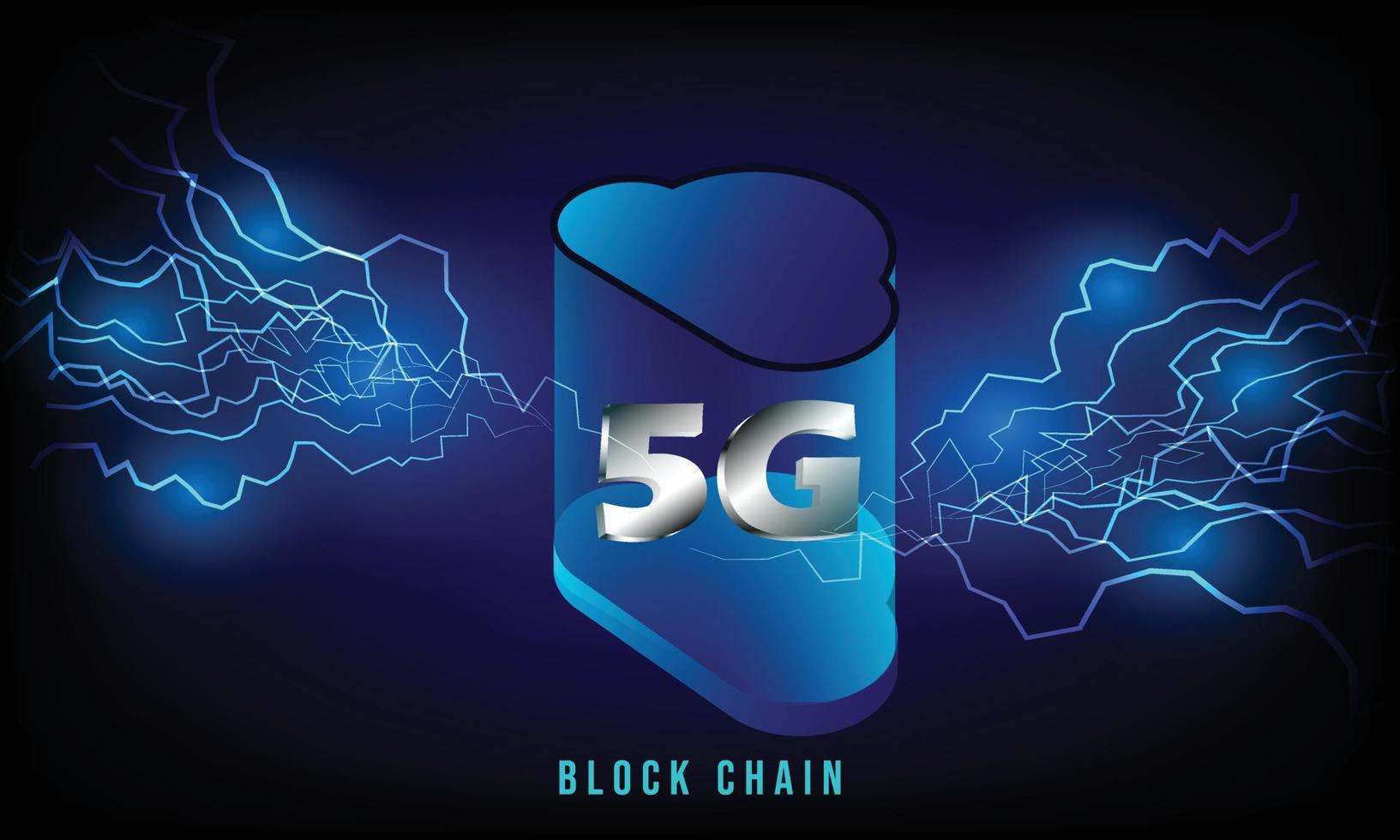 processus de charge de la batterie sur le réseau 5g branché à l'électricité. arrière-plan technologique. vecteur