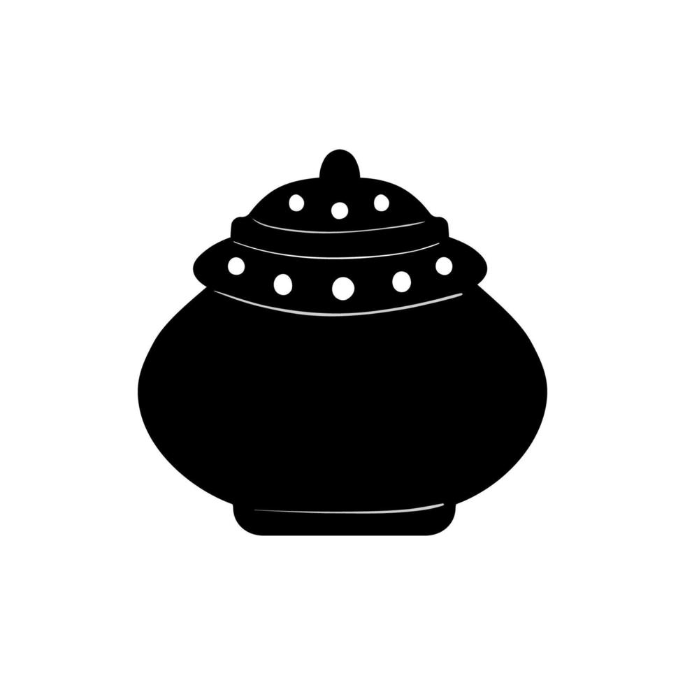 doodle pot magique ustensiles de cuisine ustensiles de sorcellerie pour cuisiner ou ranger. ustensile de cuisine. vecteur