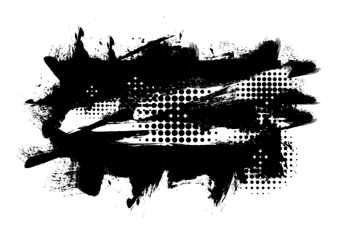grunge bannière promotion étiquette demi-teinte noir blanc affiche abstrait toile fond illustration vectorielle vecteur