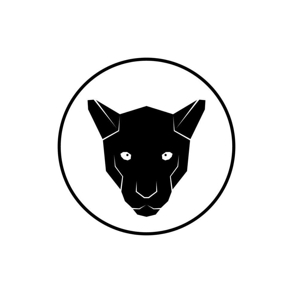 illustration de tête de panthère noire pour logo ou élément de conception graphique. illustration vectorielle vecteur