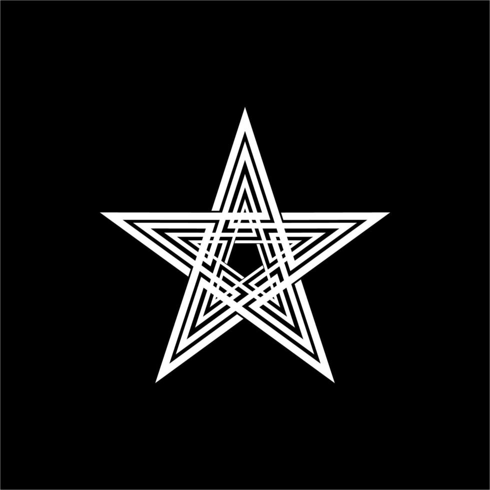 forme d'étoile pour logo, icône, symbole, pictogramme ou élément de conception graphique. illustration vectorielle vecteur