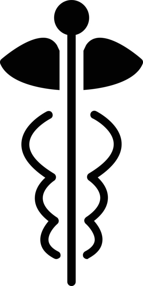 conception d'icône de glyphe de symbole de médecine vecteur