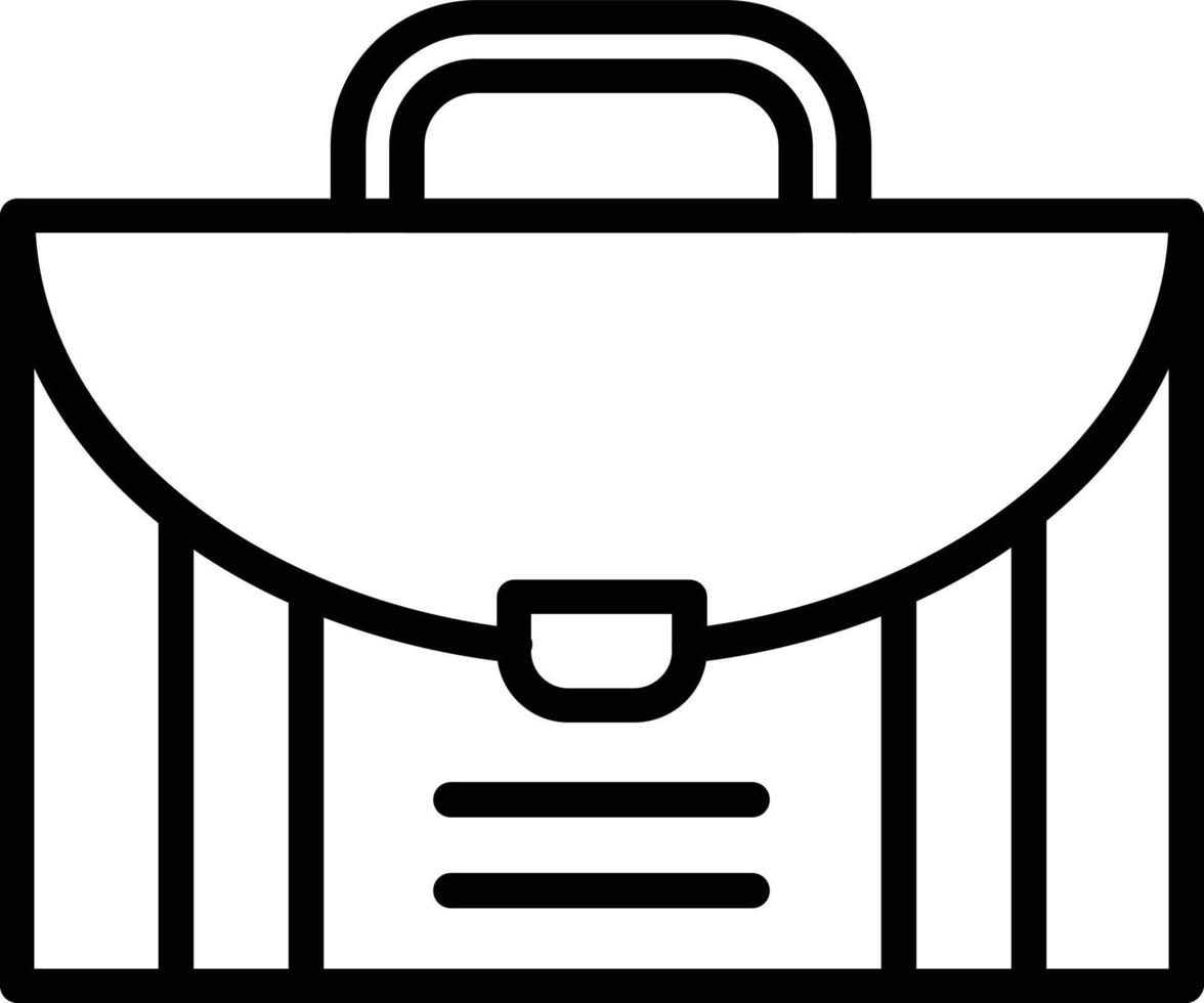 icône de ligne vecteur porte-documents