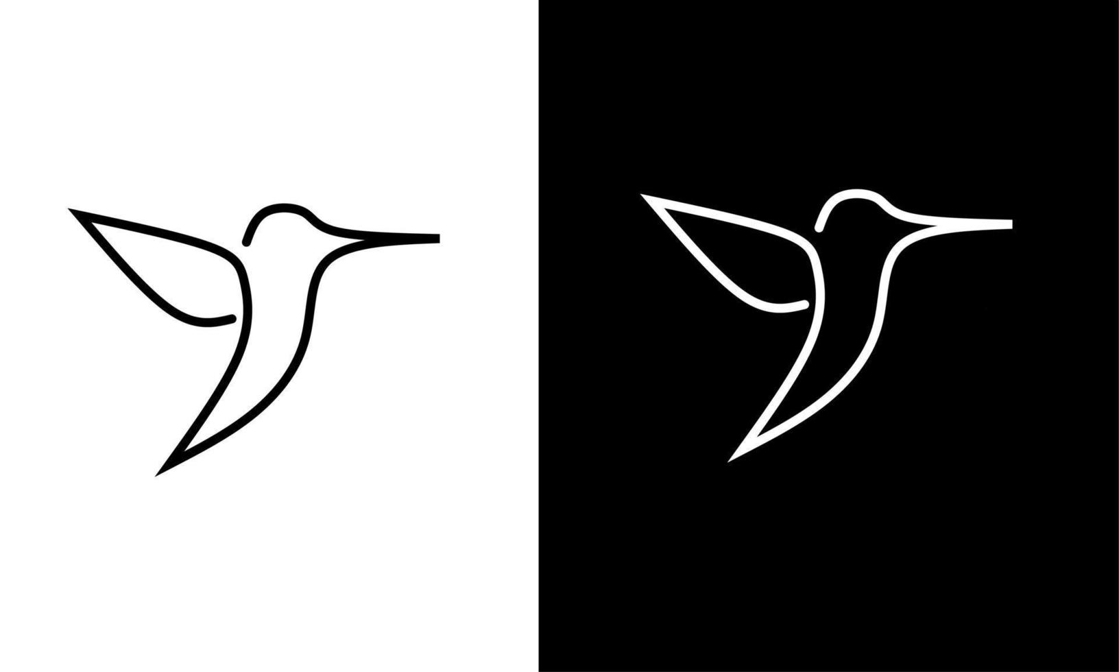 illustration graphiques vectoriels de calibres de logo de modèle conception d'art en ligne d'oiseau vecteur
