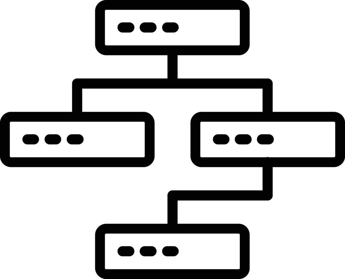 icône de ligne de vecteur de structure