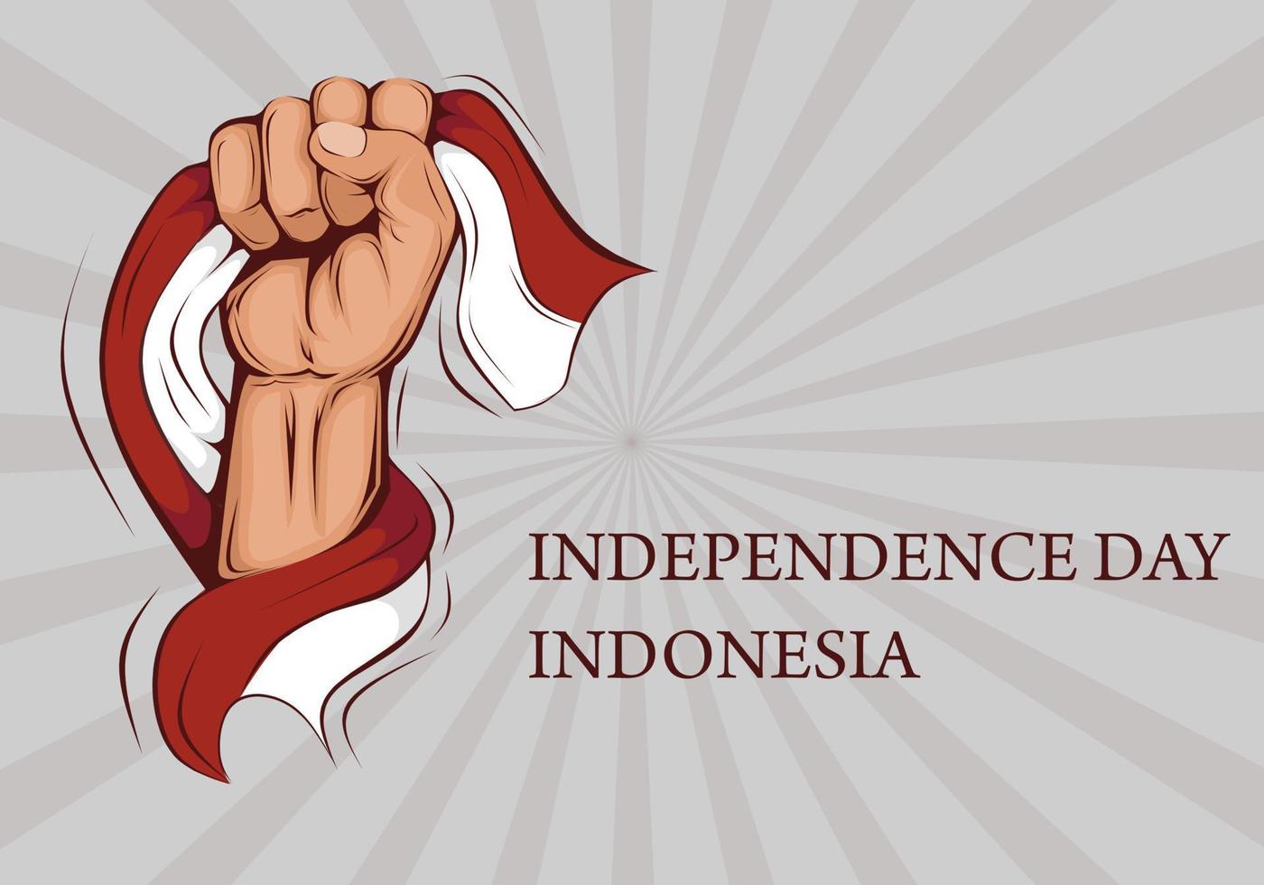 fête de l'indépendance indonésie.eps vecteur