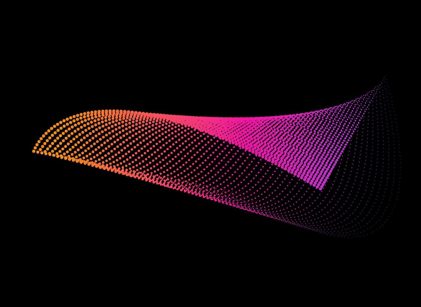 fond de points de demi-teinte abstrait vectoriel avec motif comique coloré de vagues dynamiques