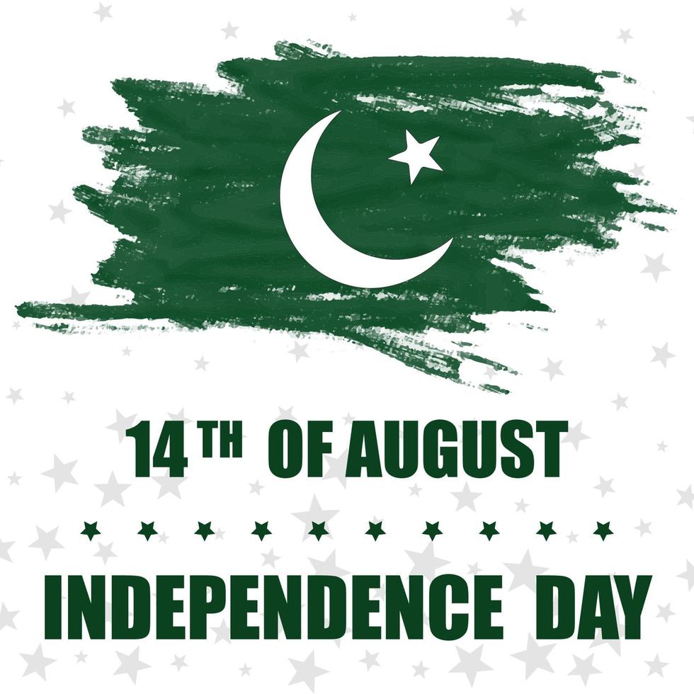 fête de l'indépendance du Pakistan vecteur