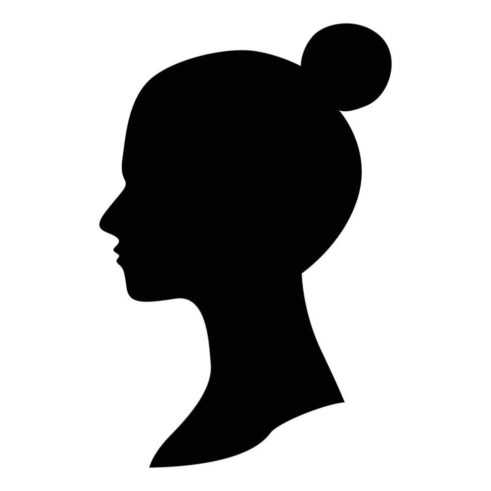 silhouette de femmes sur fond blanc vecteur