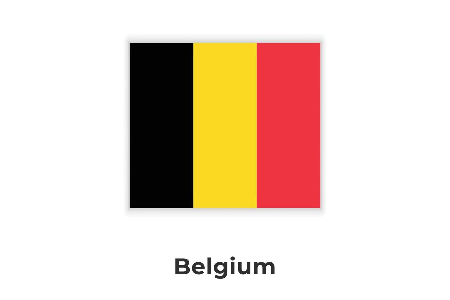 le drapeau national de la belgique vecteur