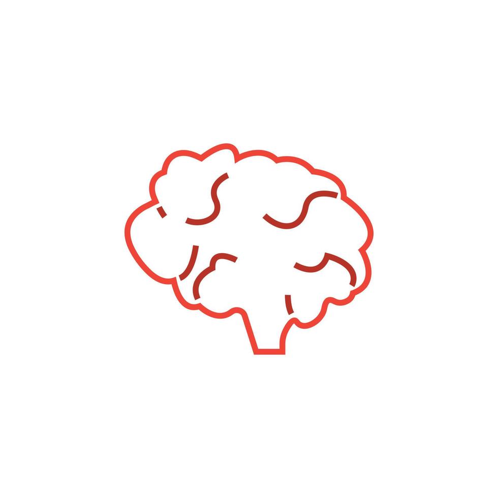 vecteur de cerveau pour la présentation de l'icône du symbole du site Web