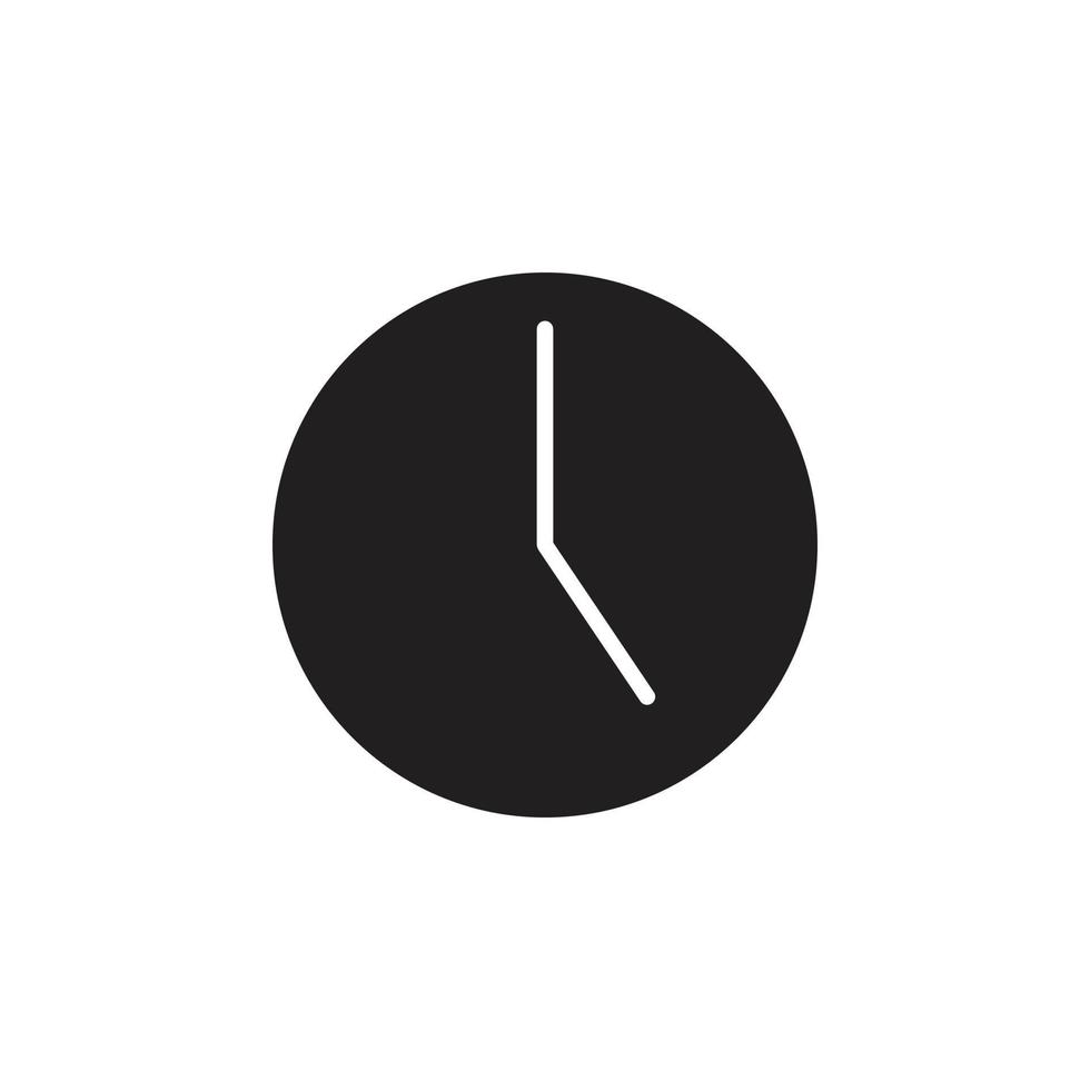 vecteur d'horloge pour la présentation de l'icône du symbole du site Web