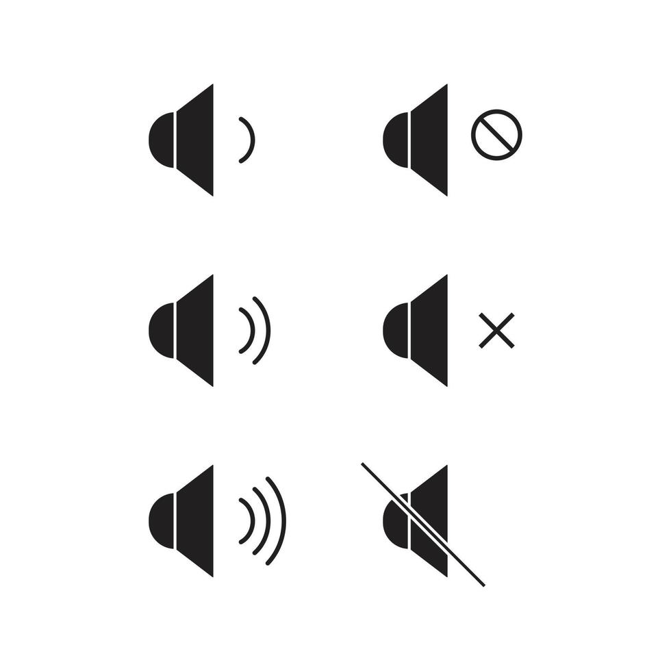 vecteur sonore pour la présentation de l'icône du symbole du site Web