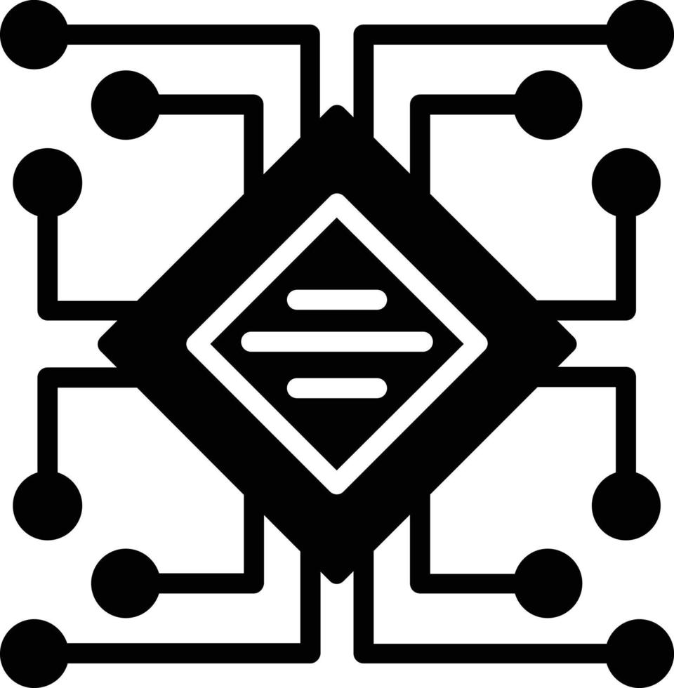 icône de glyphe de vecteur numérique