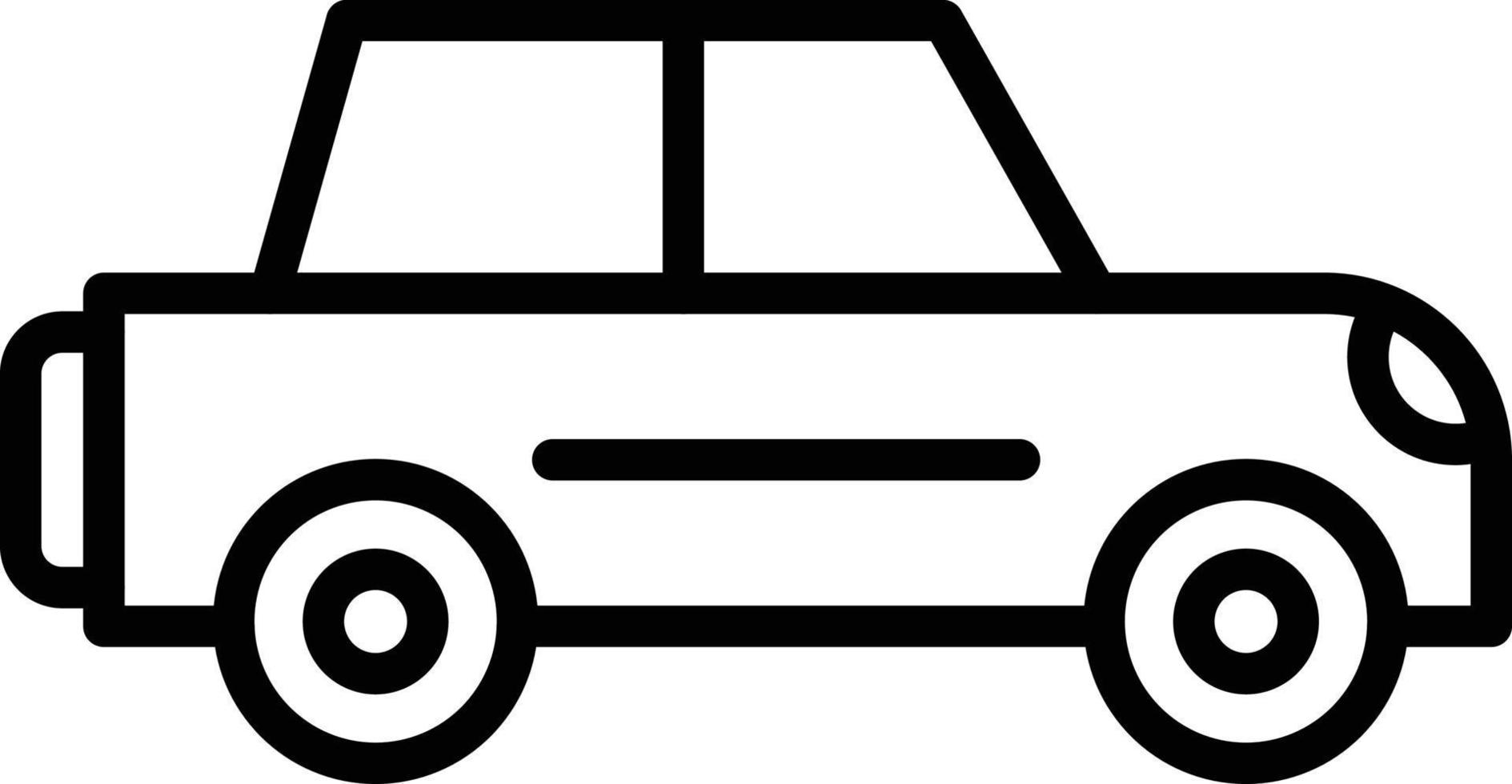 icône de ligne de vecteur de voiture