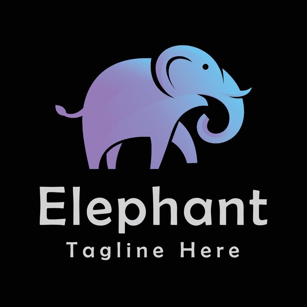 vecteur de logo éléphant