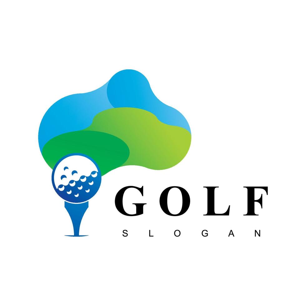 logo de golf vectoriel