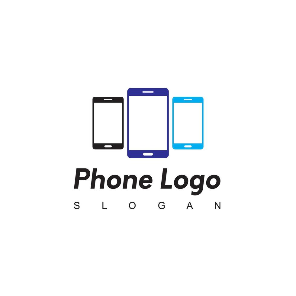 modèle de conception de logo de téléphone intelligent vecteur