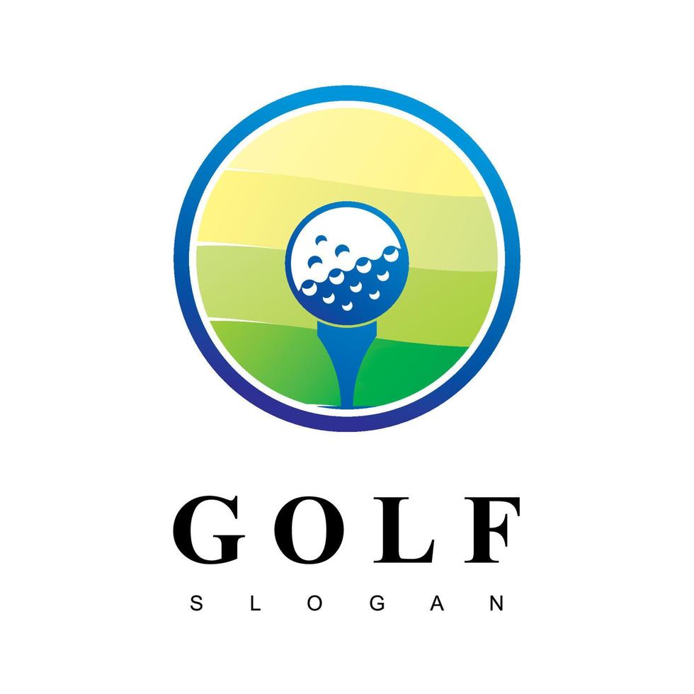 logo de golf vectoriel